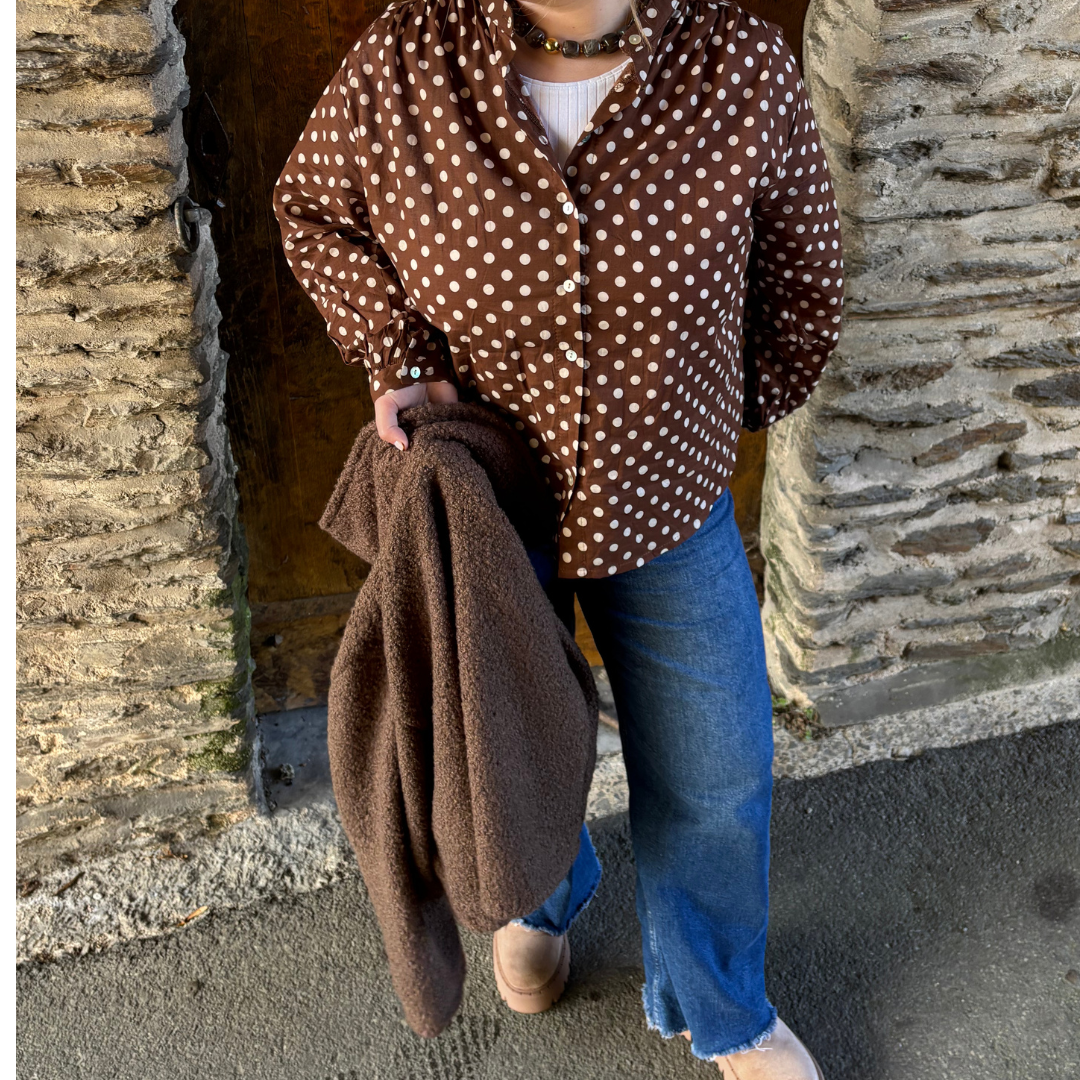 Blouse “Choco Pois”