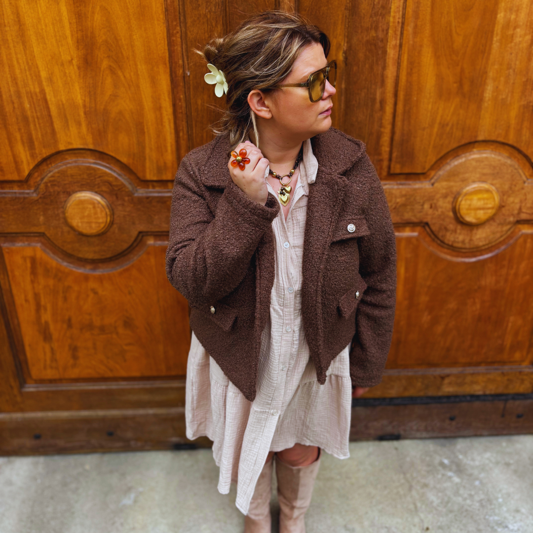 Veste ANDREA - Brun foncé