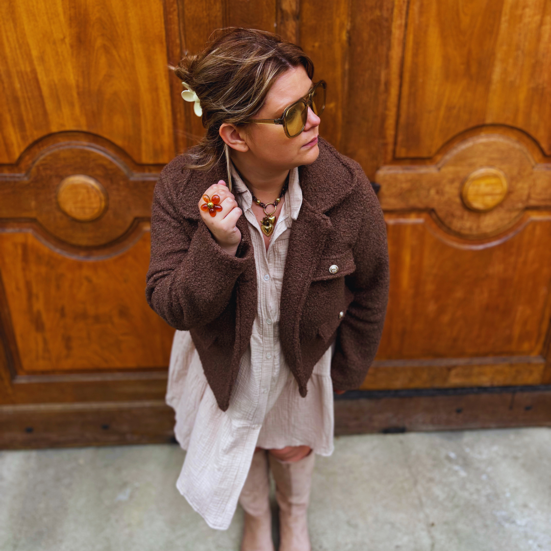 Veste ANDREA - Brun foncé