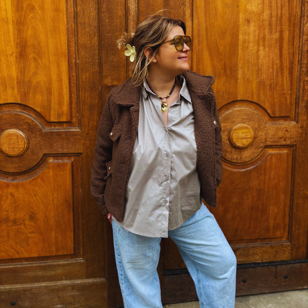 Veste ANDREA - Brun foncé