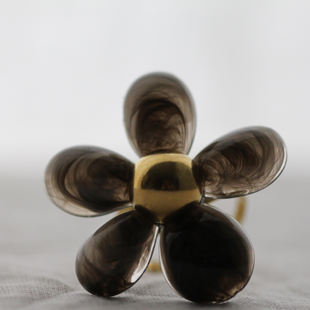 Bague CAMELIA Noire
