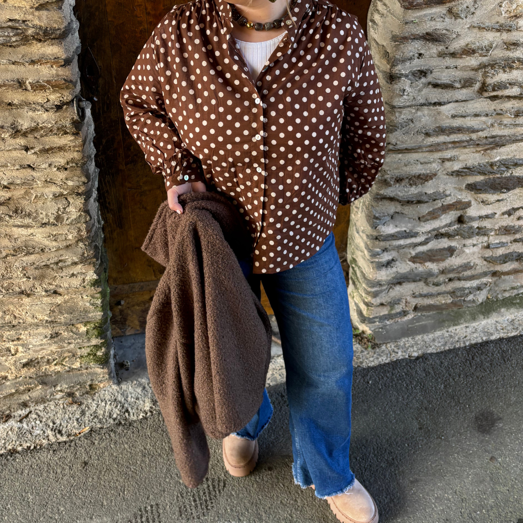 Blouse “Choco Pois”