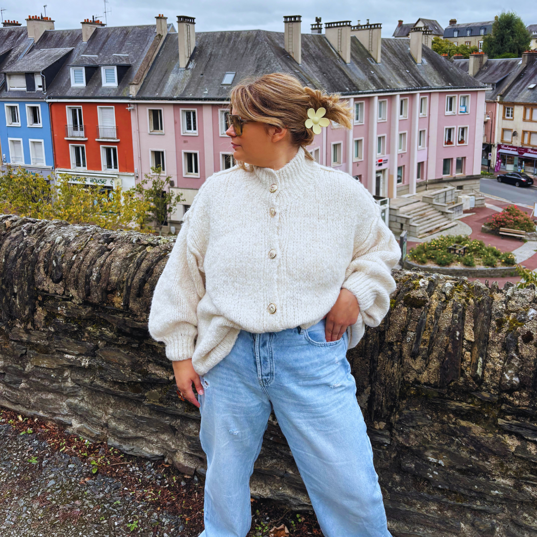 Gilet HORTENSE - Ecru