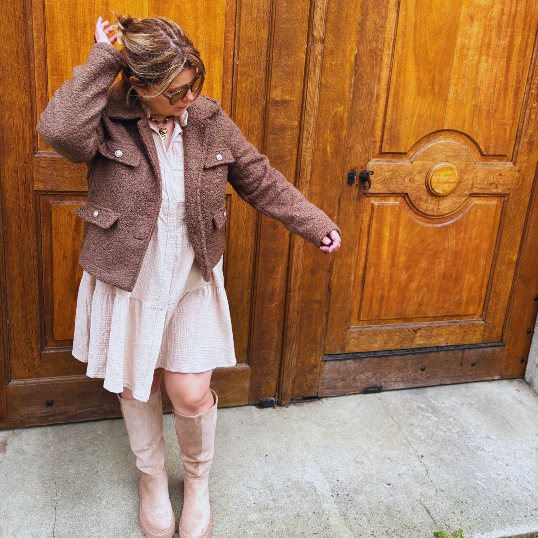 Veste ANDREA - Brun foncé
