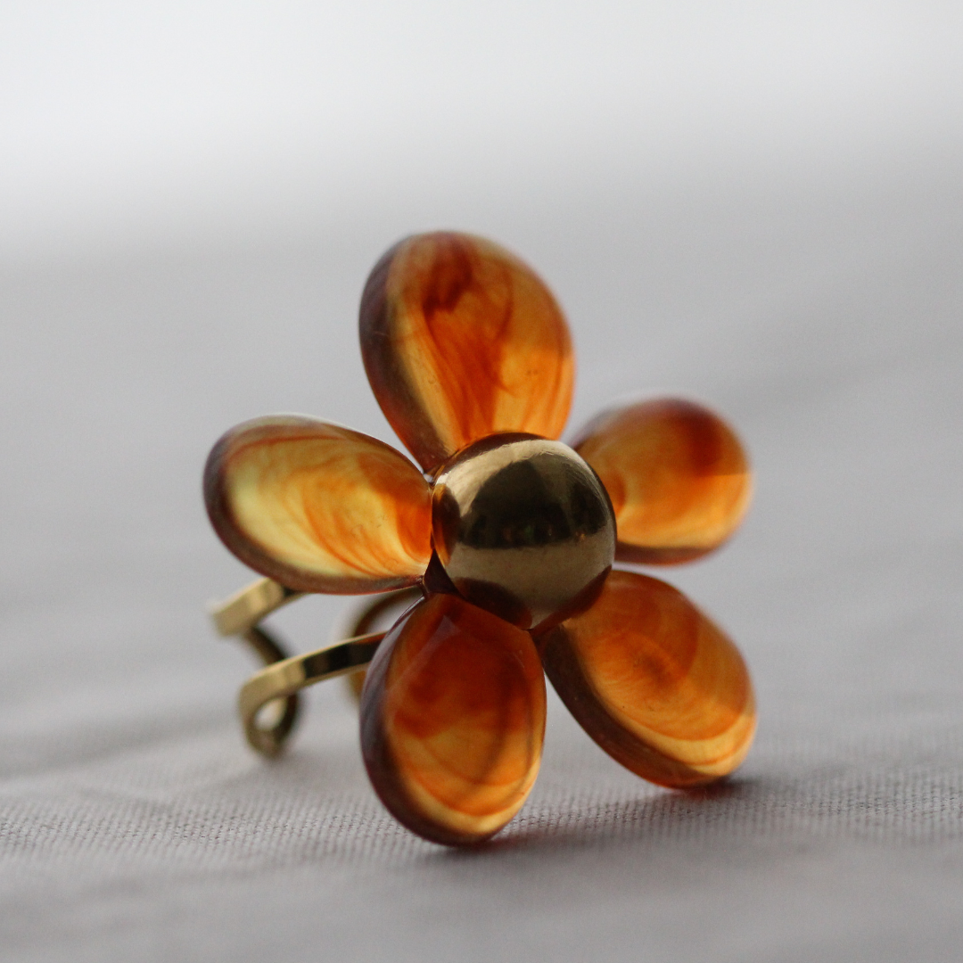 Bague CAMELIA - Marron