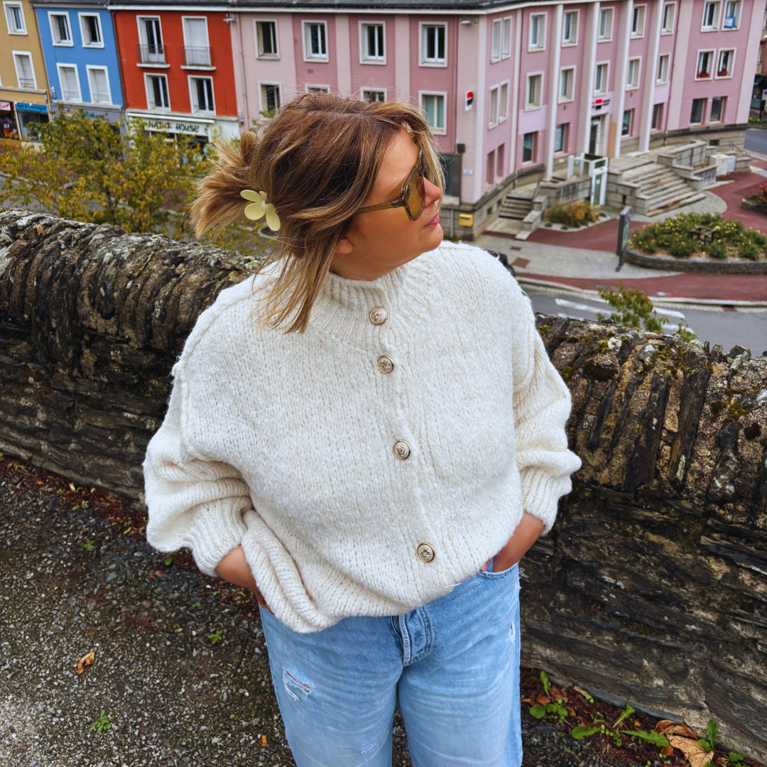 Gilet HORTENSE - Ecru
