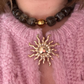 Collier PIERRE marron