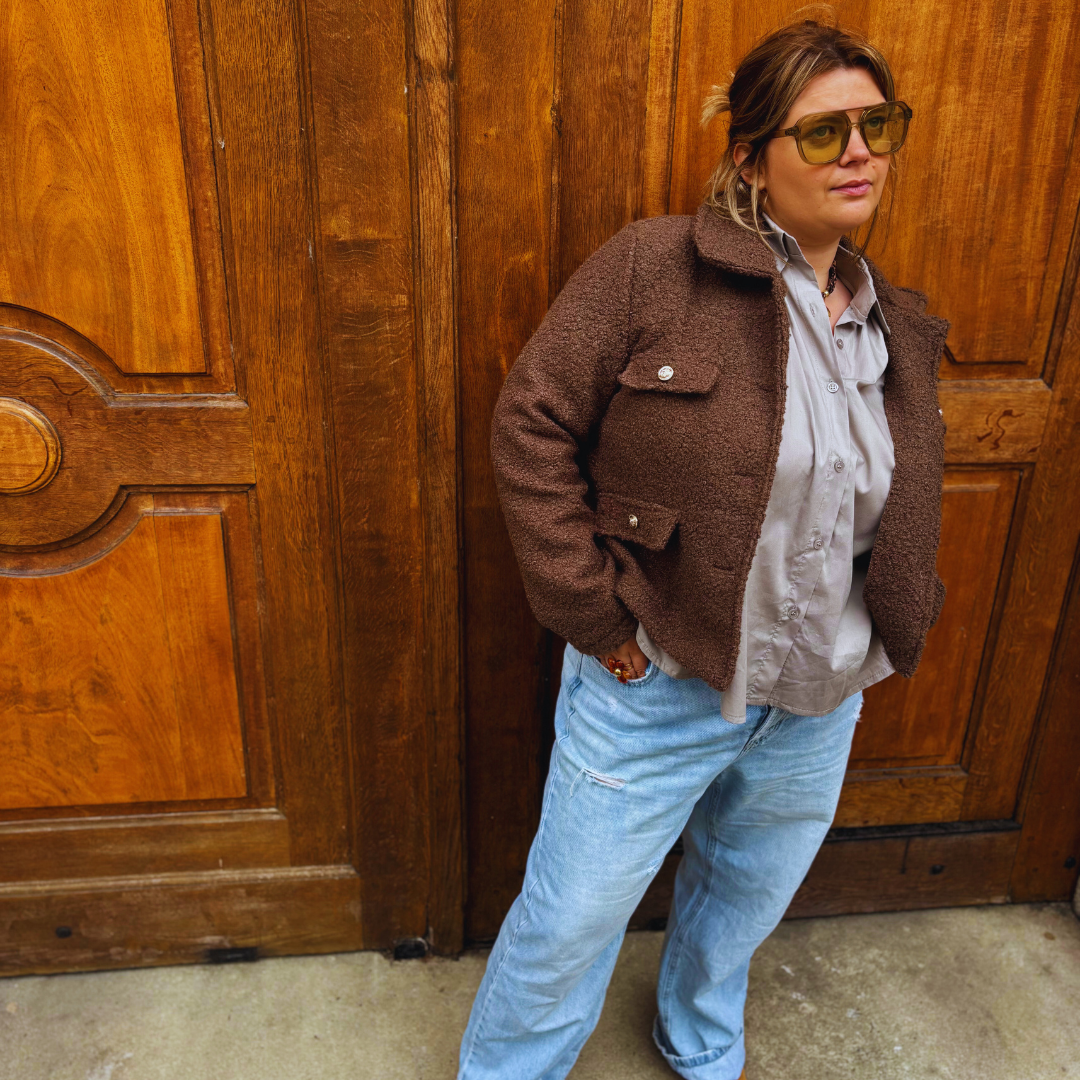 Veste ANDREA - Brun foncé