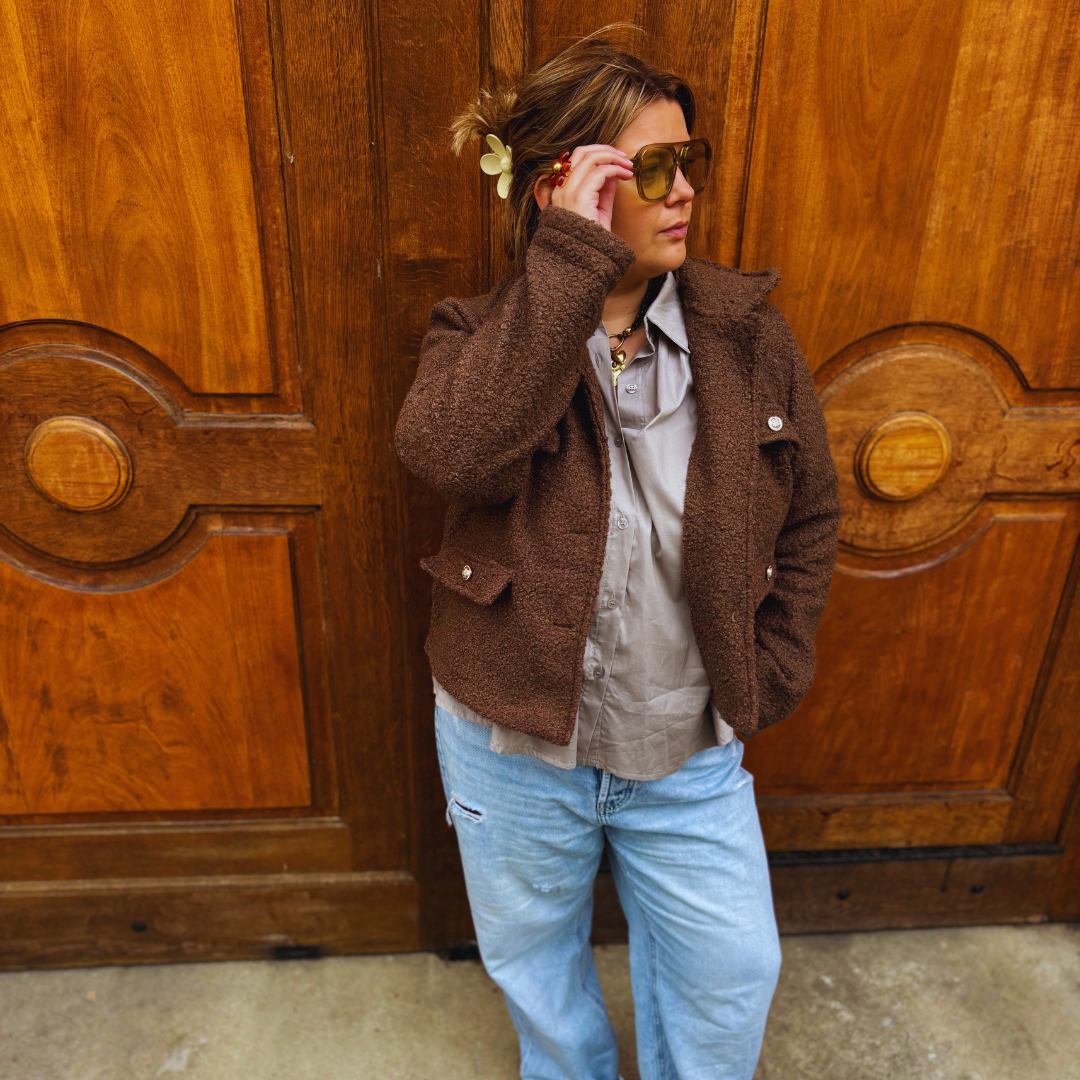 Veste ANDREA - Brun foncé